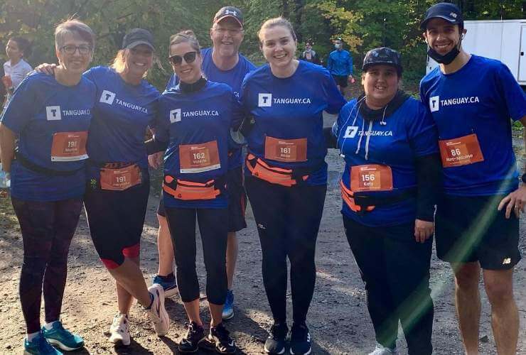 Employés participants au Défi Entreprise 2021